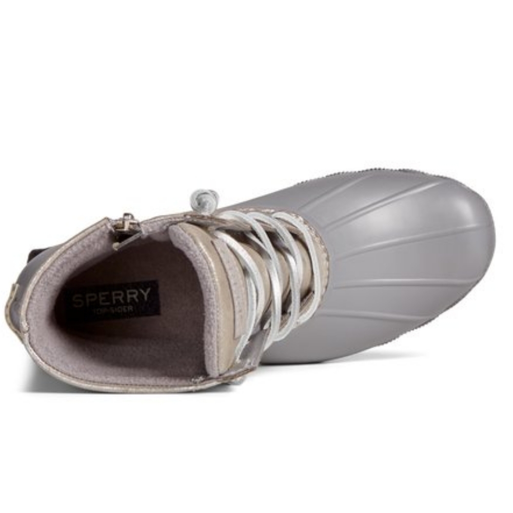 NWT SPERRY Saltwater Metallic Leather Duck Boot Size 9 - Picture 10 of 10